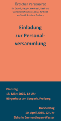 Einladung zur Personalversammlung 